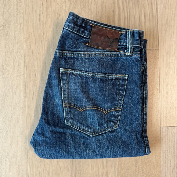 American Eagle Selvedge Navy Jeans Original Taper Size 30x30 - Picture 6 of 6
